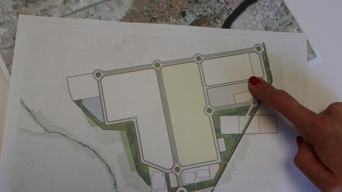 Uno de los planos del Parc Empresarial Pont dels Cavalls de Aldaia.