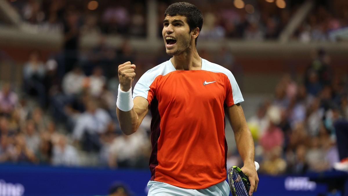 Alcaraz aprieta el puño en la final del US Open