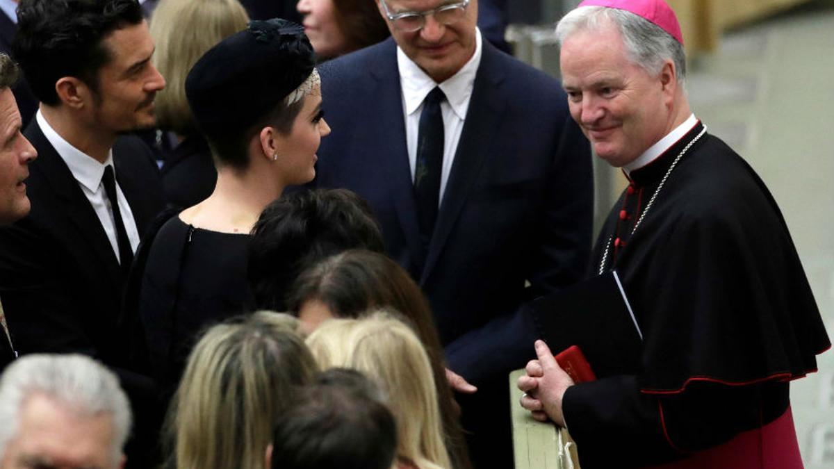 Orlando Bloom y Katy Perry en el Vaticano