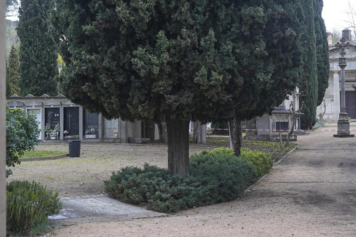 Les imatges del Cementiri Vell de Girona després dels actes vandàlics a una vintena de tombes Les imatges del Cementiri Vell de Girona després dels actes vandàlics a una vintena de tombes