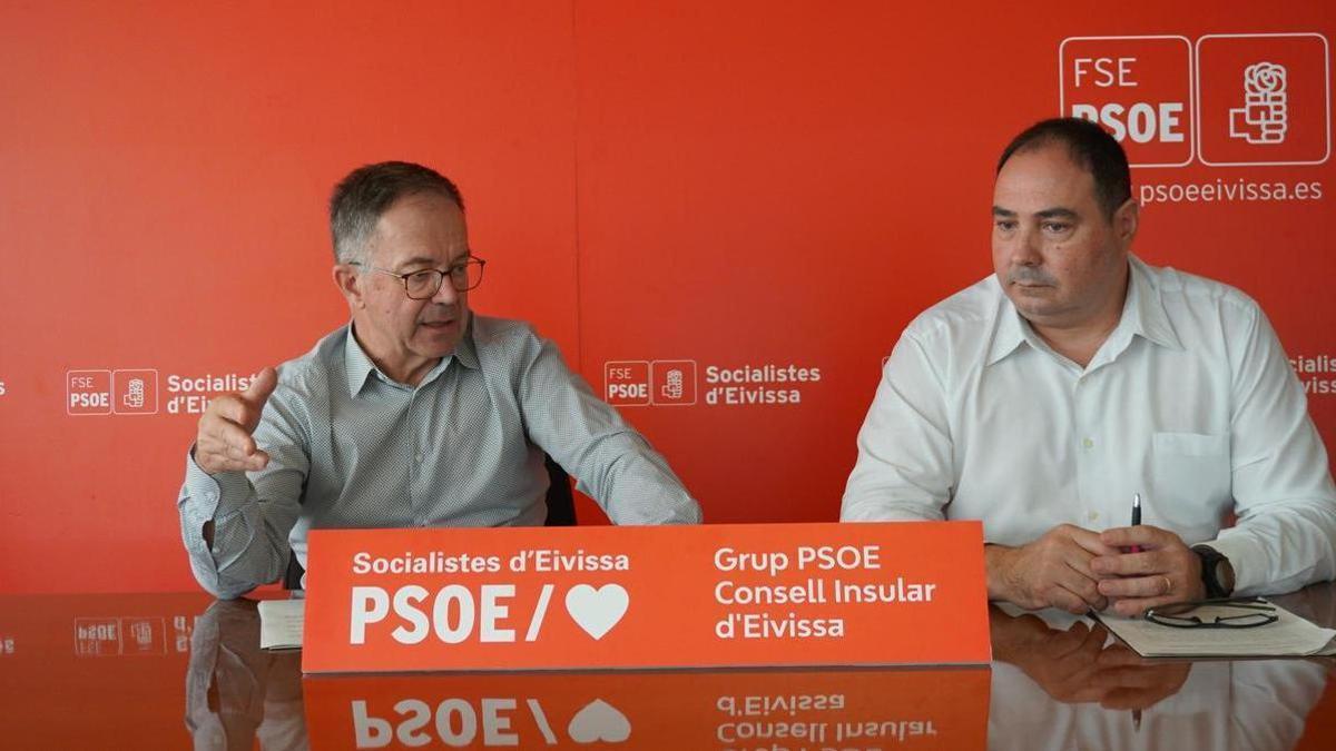 Josep Marí Ribas 'Agustinet' en una rueda de prensa