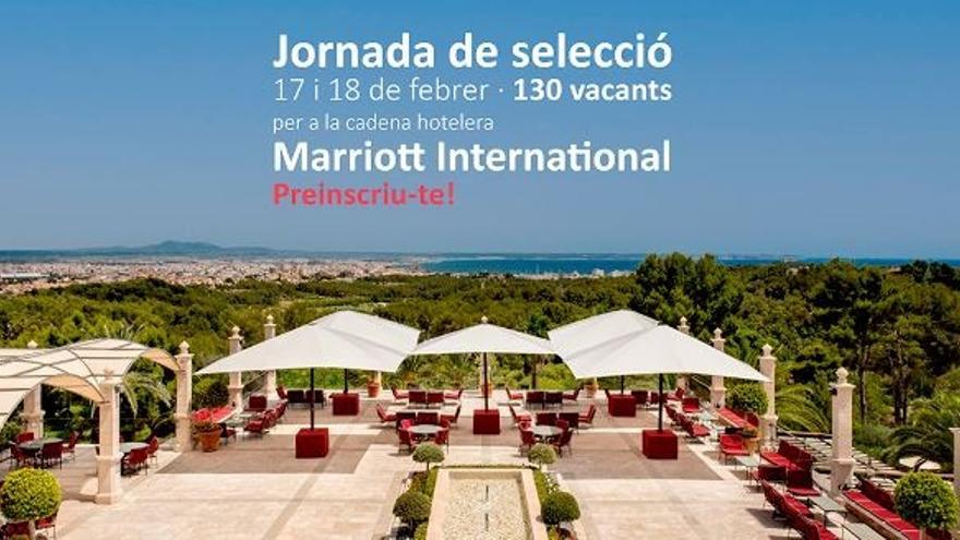PalmaActiva organiza una jornada de selección para la cadena hotel Marriott Int. Y Son Vida Golf de 130 empleos.