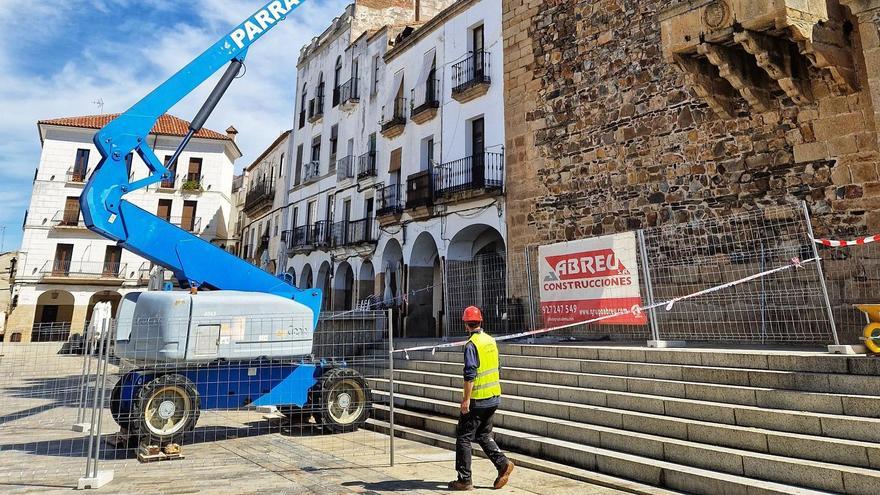 Archivada la sanción por las obras en la Torre Bujaco de Cáceres