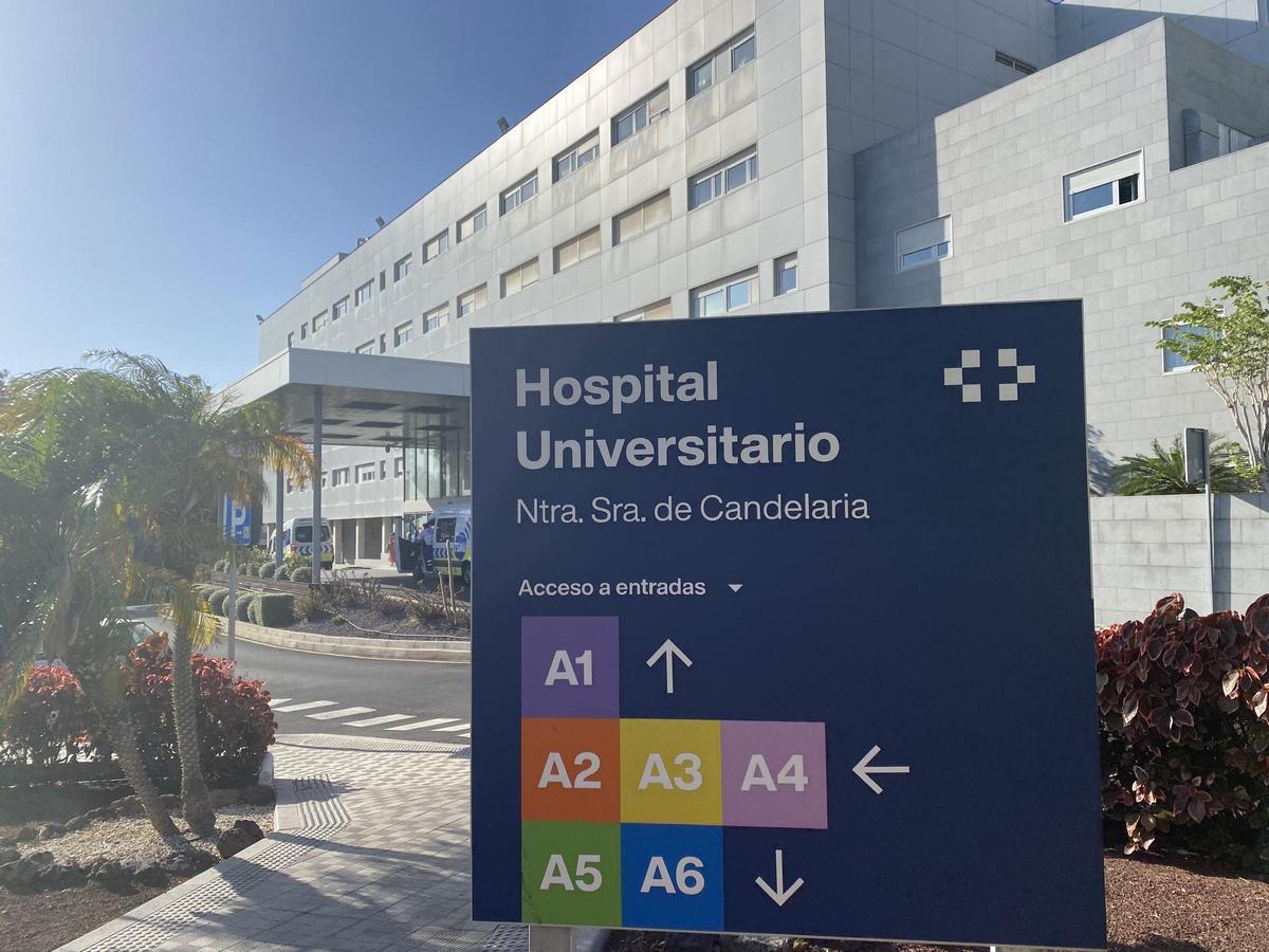Fachada del Hospital Universitario Nuestra Señora de la Candelaria.
