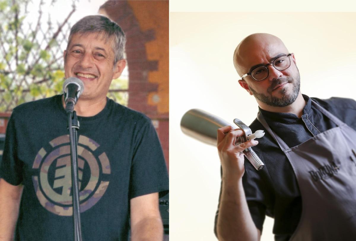 José Manuel Galán 'Chufla', Patatera Popular, y Víctor Corchado, chef de Borona Bistró, Patatera de Honor.