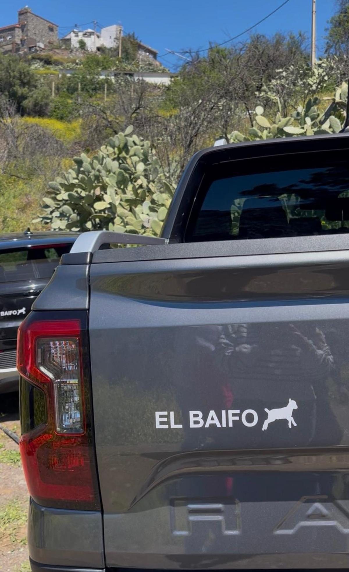 Uno de los coches de Quevedo y su equipo.