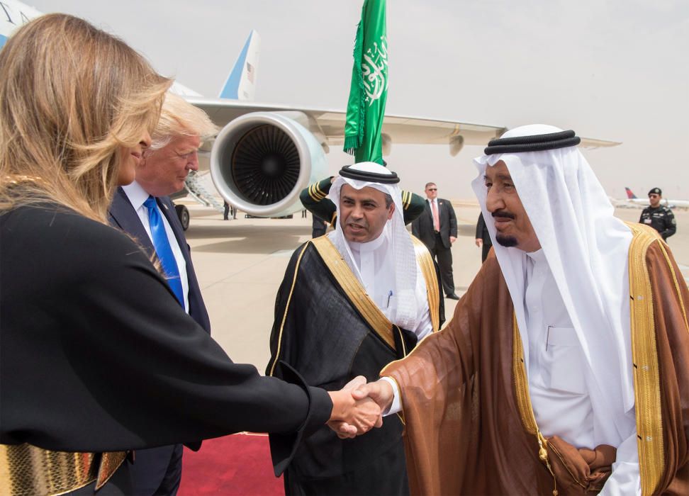 Trump visita Arabia Saudí en su primer viaje internacional