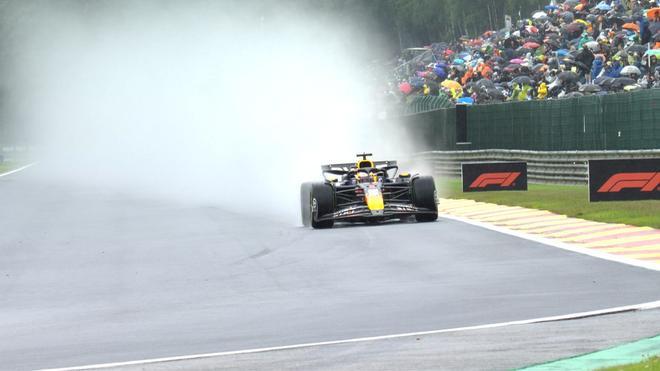 Max Verstappen en la FP3 en Bélgica