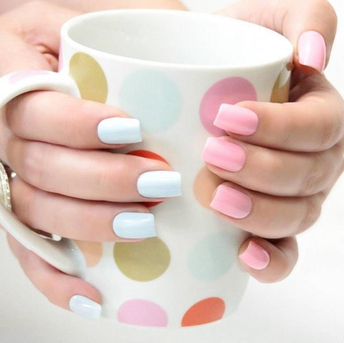 Tendencia beauty 2016: uñas rosa y azul