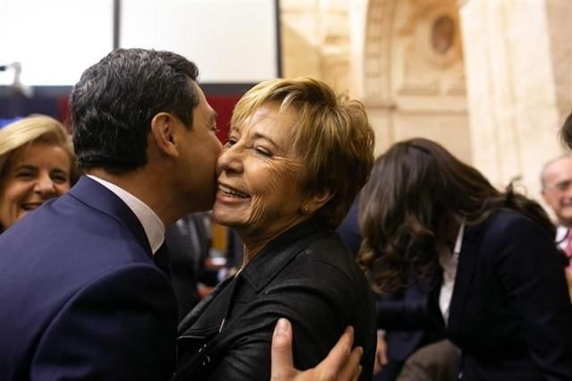 Juanma Moreno en el Parlamento andaluz.