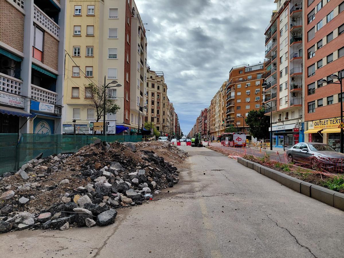Obras en Giorgeta y Pérez Galdós