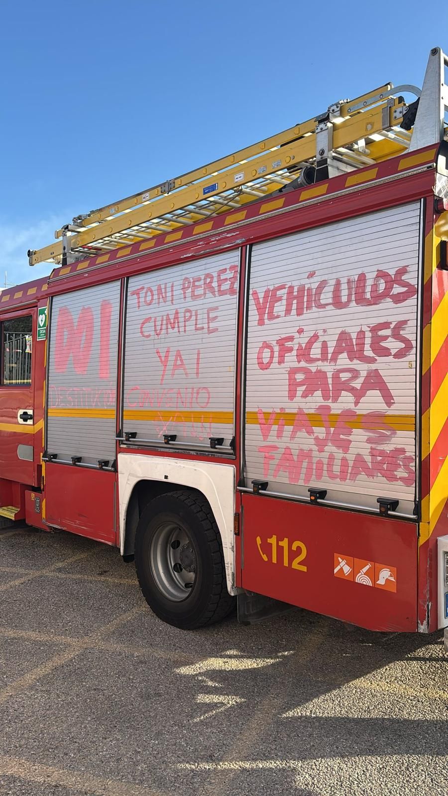 Protesta de los Bomberos del Consorcio de Alicante