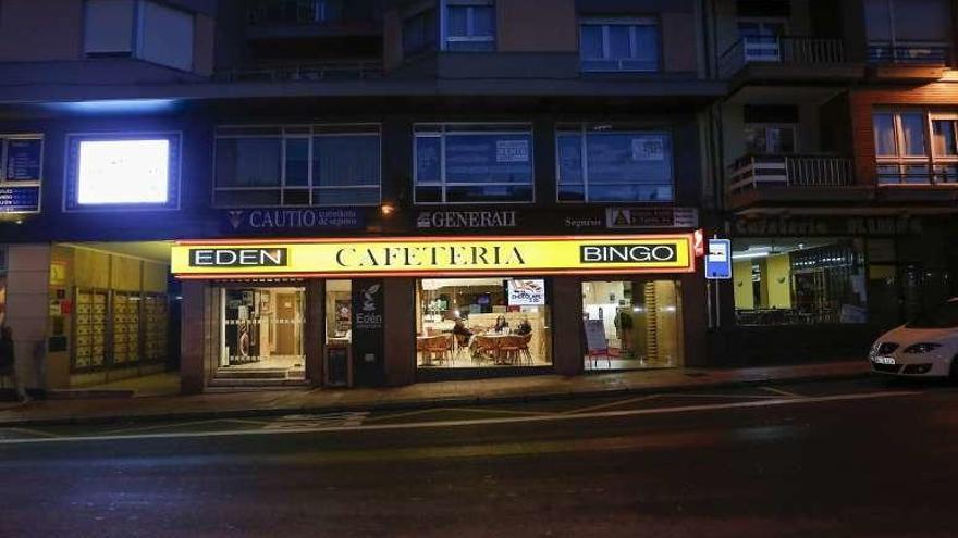 La cafetería del bingo, en la calle Doctor Graíño.