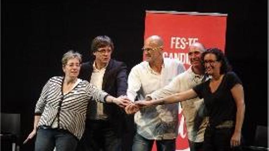 Acte de la candidatura de Junts pel Sí a Puigcerdà.