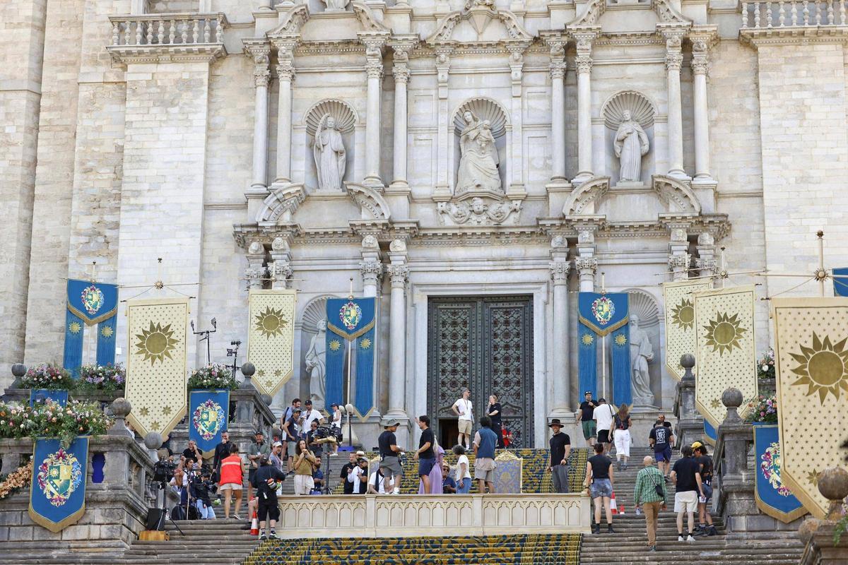 Les imatges d'un nova jornada del rodatge d''Enredados' a Girona Les imatges d'un nova jornada del rodatge d''Enredados' a Girona