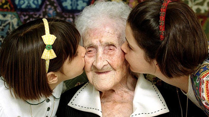 La francesa Jeanne Calment murió a los 122 años.