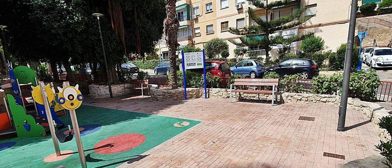 Parque infantil donde se inició la riña tumultuaria en San Gabriel.  DELGADO