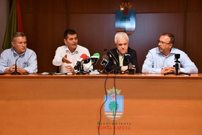 17/02/2020 VECINDARIO. SANTA LUCIA DE TIRAJANA. Rueda de prensa de Nueva Canarias y Fortaleza.   Fotógrafa: YAIZA SOCORRO.  | 17/02/2020 | Fotógrafo: Yaiza Socorro