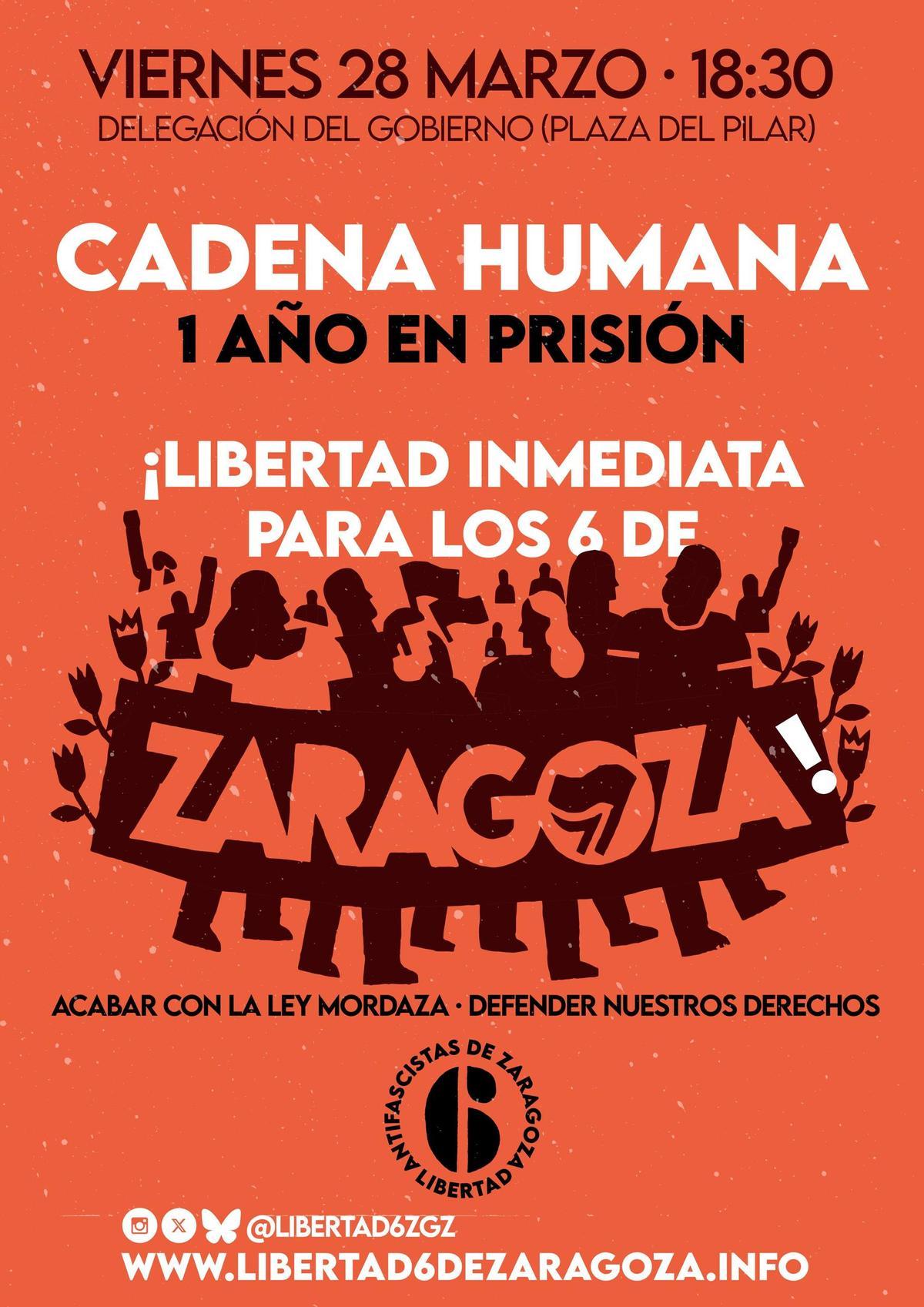 Cartel Cadena humana