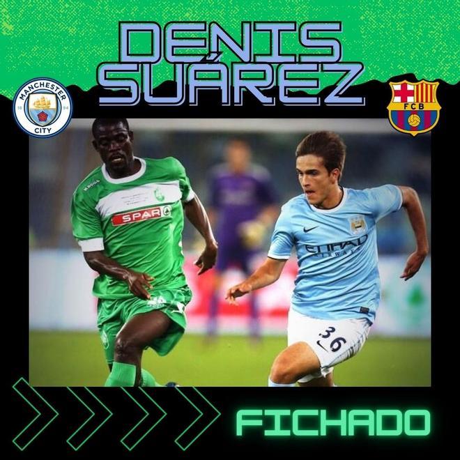 Tras formarse en las categorias inferiores del Manchester City, antes en el Celta, Denis Suárez fichó por el cuadro azulgrana en 2013 para, inicialmente, jugar en el filial.