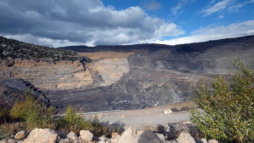 La mina de cielo abierto de Santa Lucía de Gordón.