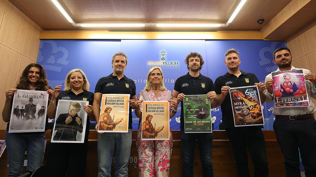 Presentación de las fiestas de Santiago Apóstol en Collado Villalba.