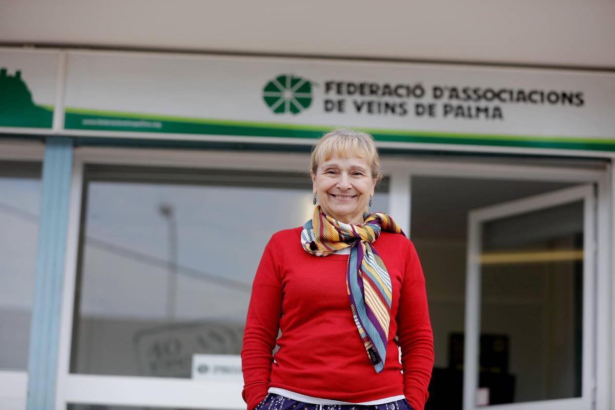 Maribel Alcázar, presidenta de los vecinos de Palma.