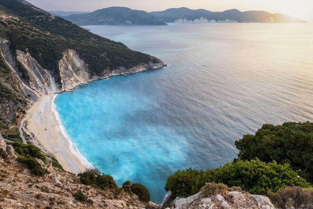 Myrtos Beach en Grecia