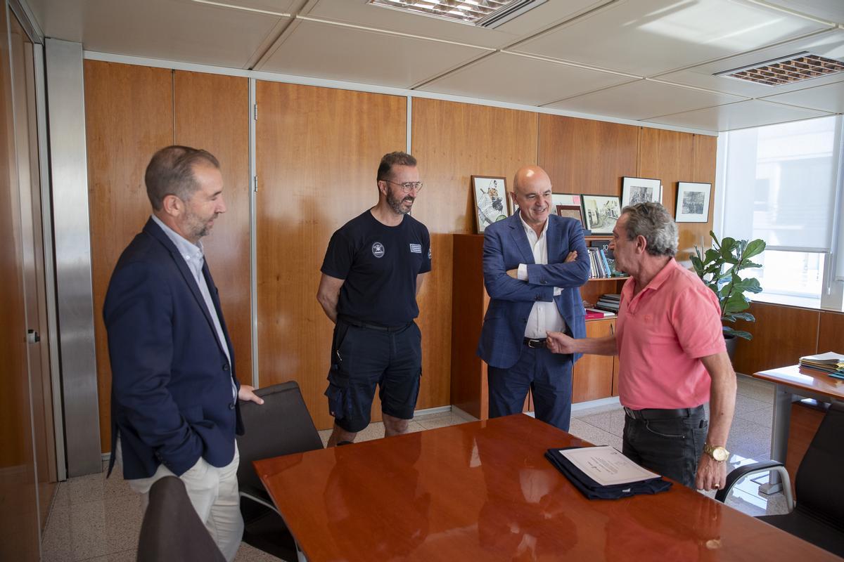 Jaime Canales fue recibido por Vicent Marí, Ignacio José Andrés y José Antonio López.