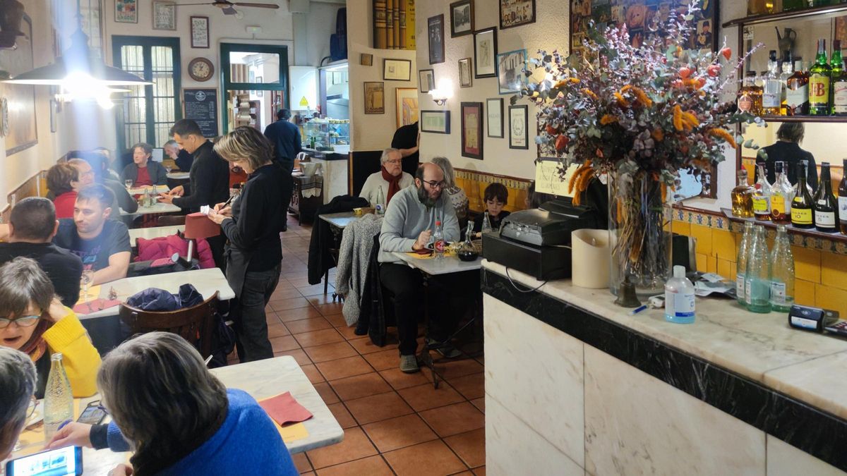 Ambiente del restaurante Cal Boter.