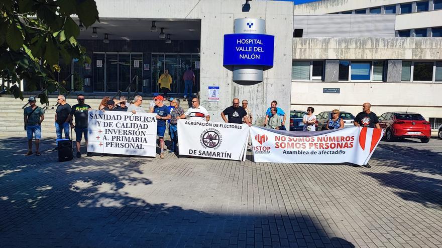 Los vecinos del Nalón reclaman la reanudación de las obras del centro de salud de Sotrondio