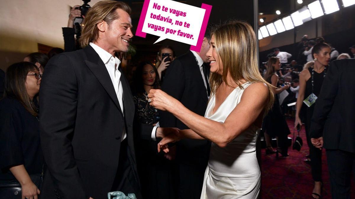 Brad Pitt y Jennifer Aniston se ponen caritas