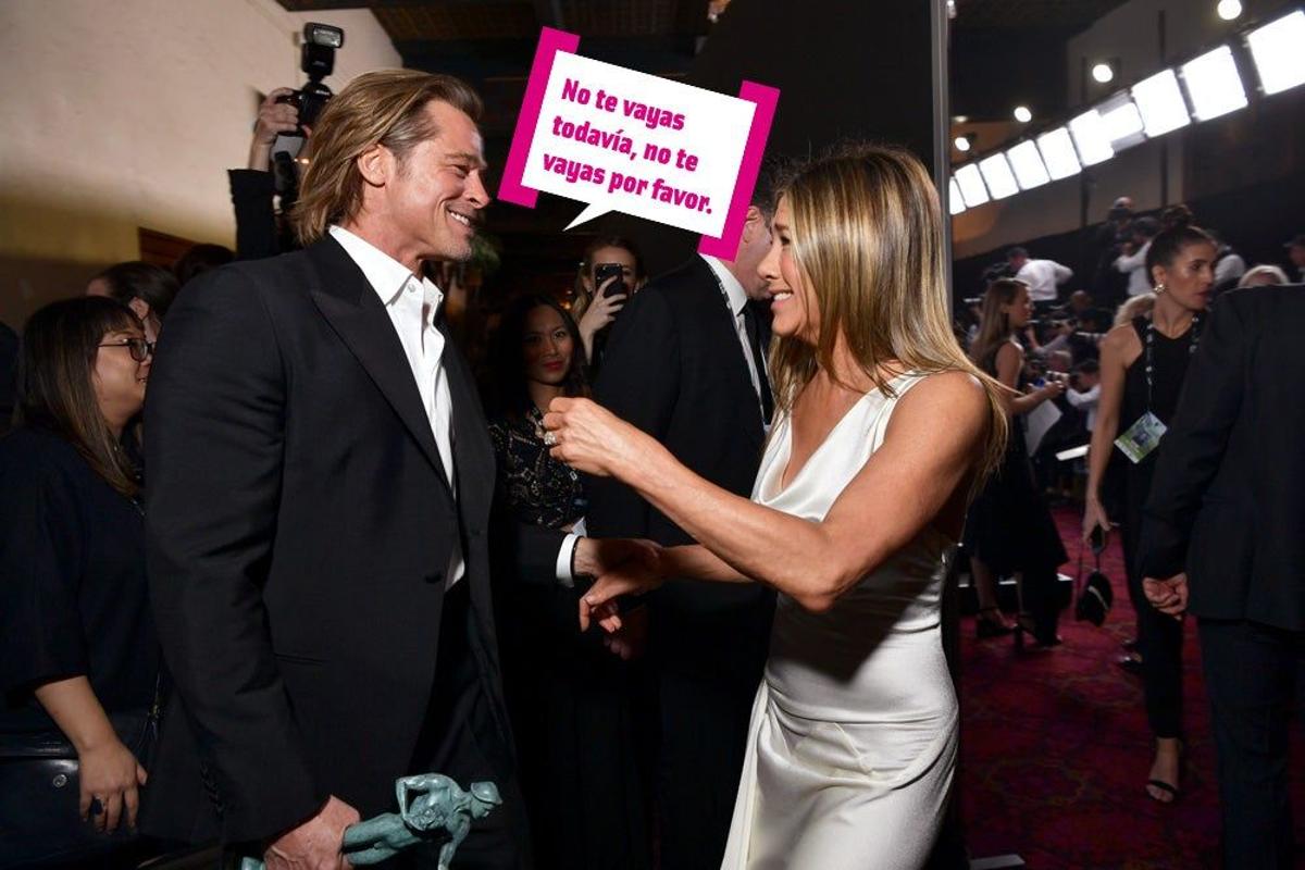 Brad Pitt y Jennifer Aniston se ponen caritas