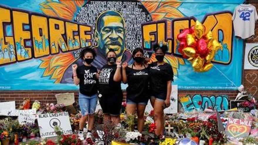 Memorial per la mort de l&#039;afro-americà George Floyd a Minneapolis, als Estats Units