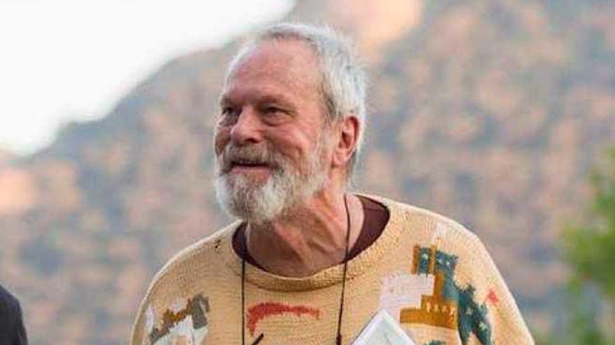 Terry Gilliam durante el rodaje.