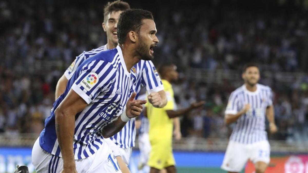 William José, en un partido con la Real Sociedad