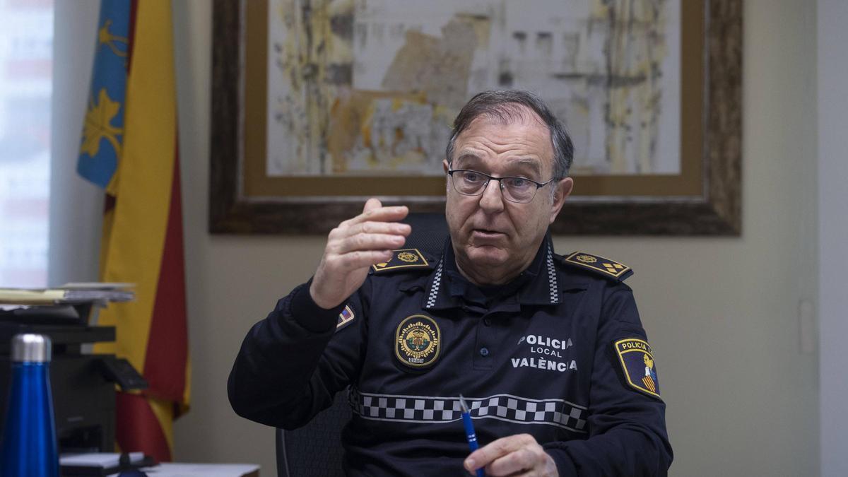 José Vicente Herrera es el jefe de la Policía Local de València.