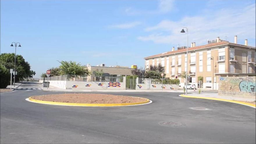 Remodelación de la rotonda de la calle Garrigosa en Meliana