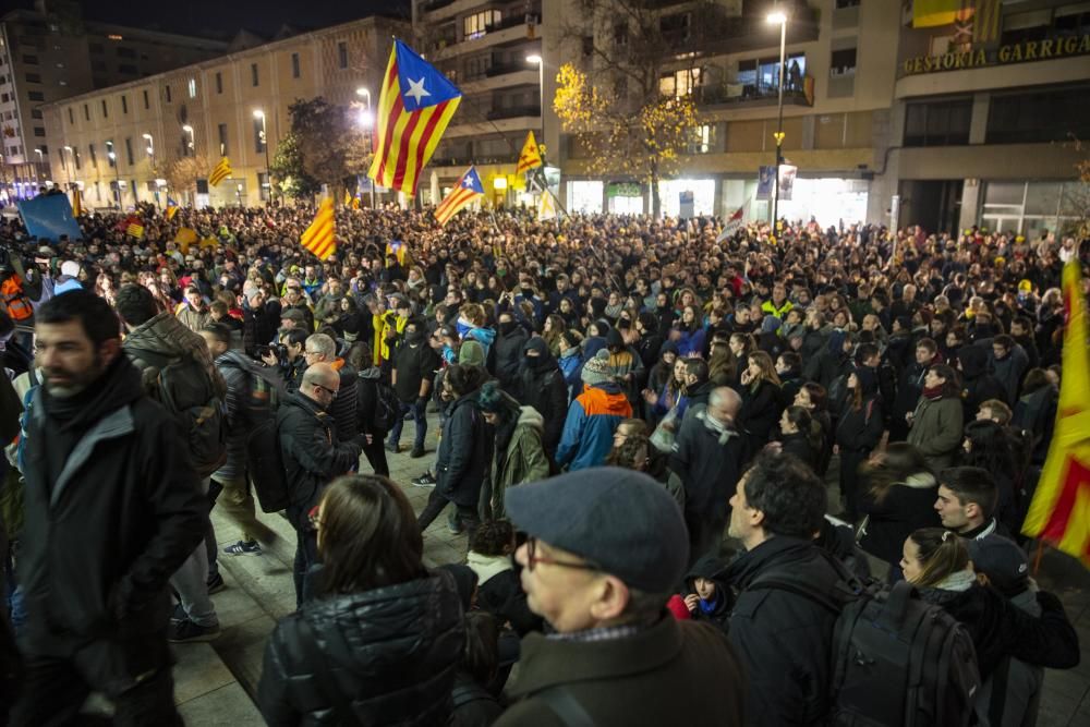 Concentració a Girona pel Consell de Ministres