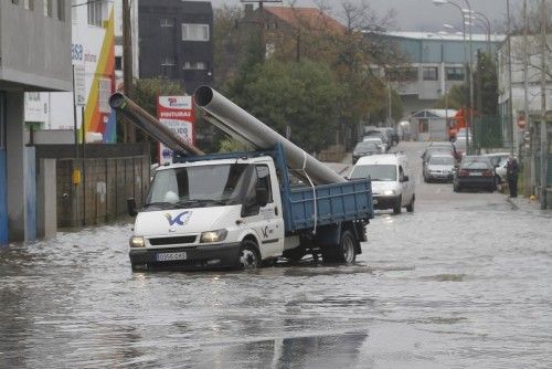 El temporal en Vigo