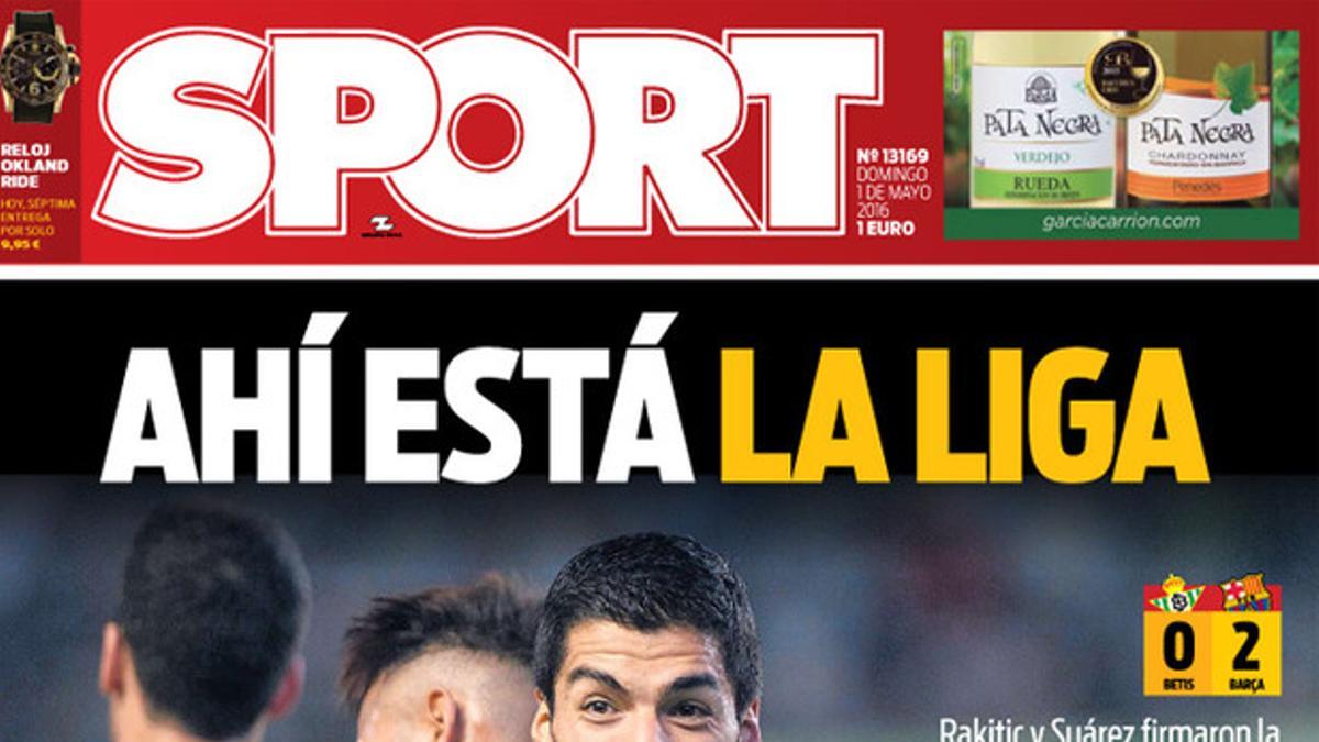 La portada de este domingo