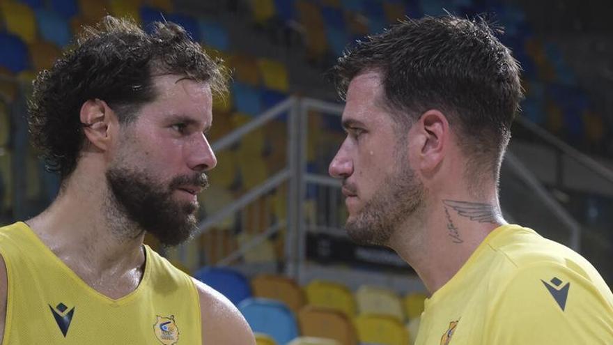 Christian Díaz y Fran Guerra, los dos únicos grancanarios de la primera plantilla del CB Gran Canaria