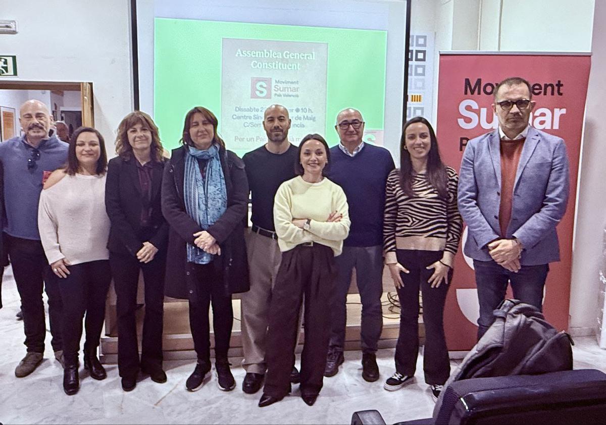 Asistentes a la asamblea constitutiva del Movimiento Sumar en la Comunitat Valenciana.
