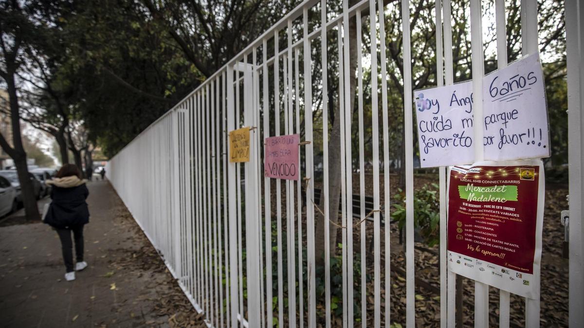 La intervención en Cotlliure iba a alcanzar a su entorno como el cercano parque de Can Simonet.