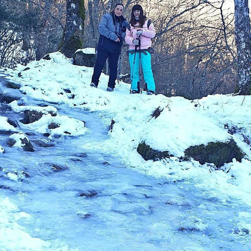 Acceso a la cascada de Sotillo.