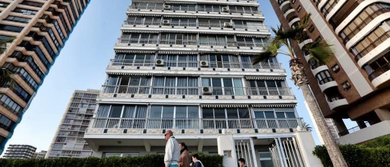 Varios bloques de apartamentos, en una imagen tomada en la ciudad de Benidorm.