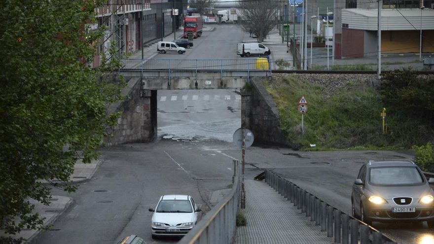 Inundación en el puente del Reblinco