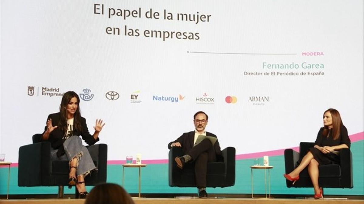 Begoña Villacís, vicealcaldesa de Madrid; Fernando Garza, director de El Periódico de España y Victoria Gámez Simarro, Directora de Soluciones Tecnológicas de Naturgy.