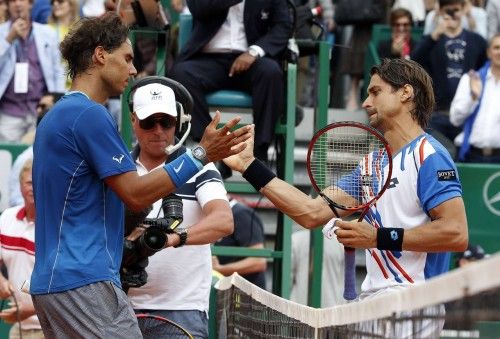 Rafa Nadal y David Ferrer en el Masters 1.000 de Montecarlo