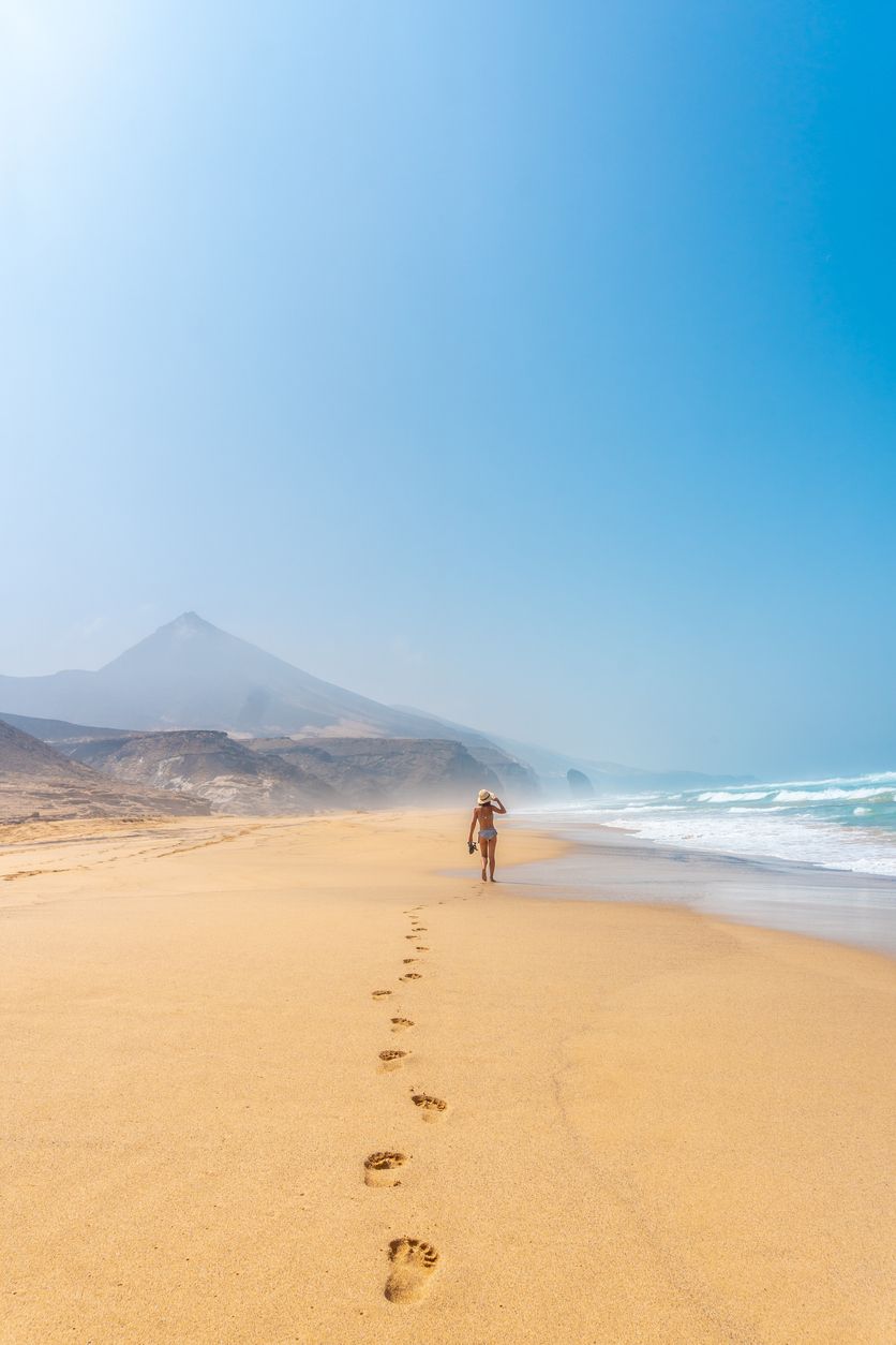 La playa de Cofete ha sido elegida en varias ocasiones como la mejor del mundo.